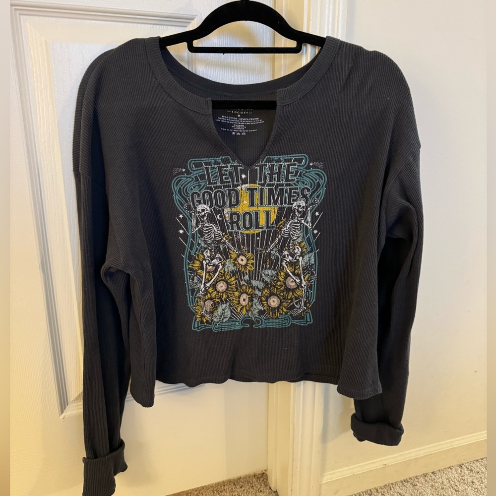 Home girl society waffle long sleeve